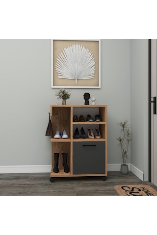 Arnetti Tekerlekli Rebusa Ayakkabılık, Atlantik Çam Antrasit Atlantik Çam - Antrasit