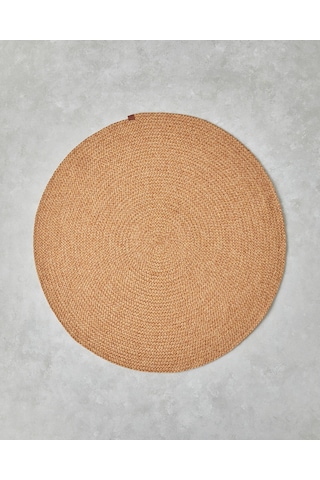 Juliet Yuvarlak Dekoratif Jüt Kilim 120 Cm Natural Natural