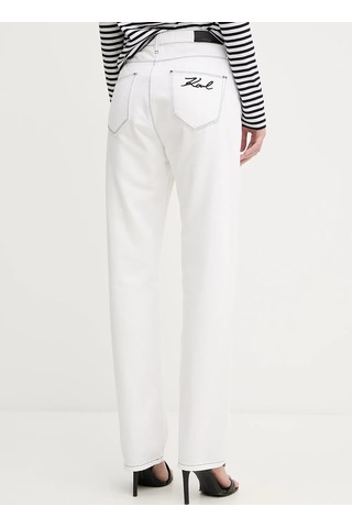 Karl Lagerfeld Beyaz Kadın Denim Pantolon A3w10014