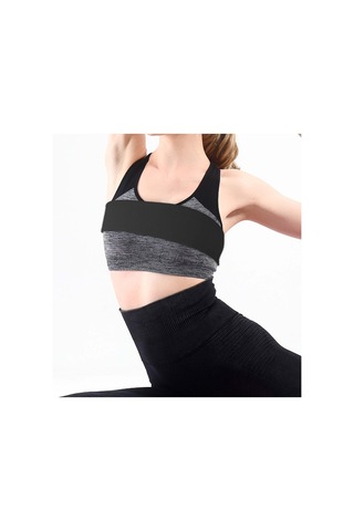 Suntek Egzersiz Yoga Koşu Için Göğüs Sıkıştırma Bandı Siyah-XL Siyah