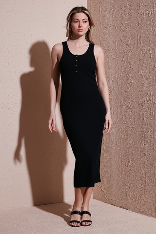 Fashion Friends Bayan Elbise 25y0375k1 Siyah Siyah