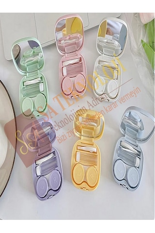 Lionsa Lens Kutusu Ve Takma Aparatı Seti Aynalı Kalpli-beyaz