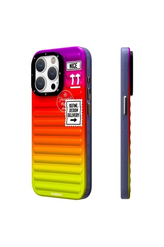 Apple Uyumlu iPhone 15 Pro Kılıf Youngkit The Secret Color Serisi Kapak Mor