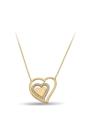 Çgk Çiğdem Gürel Kuyumculuk Kalp Altın Kolye 14k Gold