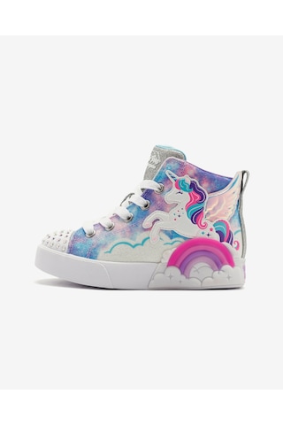 Skechers Twinkle Magic Büyük Kız Çocuk Mor Işıklı Spor Ayakkabı 314325l Lvmt Mor