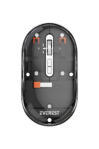Everest Sm-bt29 Glassy Usb Siyah Transparan 2in1 Bluetooth Ve 2.4ghz Kablosuz Mouse Sm-bt29