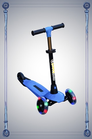 Scooter Yeni Leddy 3tekerli Led Işıklı 2 Yaş 50kğ Taşıma Kapasiteli 3kademe Direksiyon Mavi