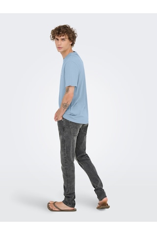 Only & Sons Maxim Erkek Mavi Tişört 22036952-skw