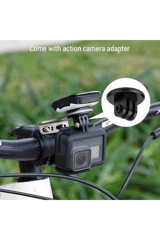 Ulzyvf Createtech Kamera Montajı Fener Bisiklet Bilgisayarı, Tutucu Ve Adaptör Ls Gümüş Gümüş