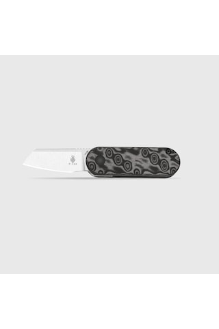 Kizer Mini Bay 14c28n Vortex Pattern Micarta Kizerv 2583a6 Kamp Çakısı Altın - Kahverengi