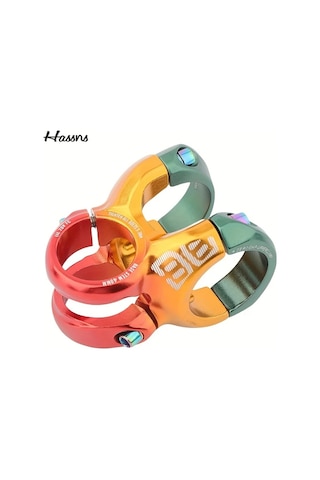 Motion003 Hassns Evrensel Aluminyum Bisiklet Govdesi Kirmizi Turuncu Yesil 28 6x35x40mm Dh Am Dag Bisikleti Kisa Gidon Kırmızı