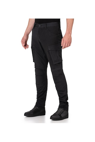 Thebikerjeans Truva Cargo Black Korumalı Motosiklet Pantolonu Erkek