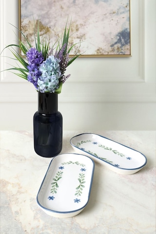 Keramika Daphne Noyan Kayık Tabak 26 Cm 2 Adet 22922 Çok Renkli