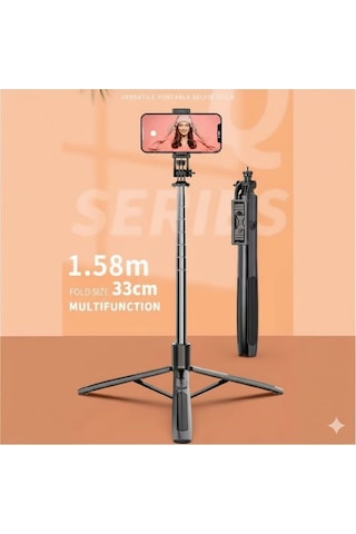 Xiaomi 14t Pro Uyumlu Snapshot Magic Q05 Selfie Çubuğu, Üç Ayak Standı, Uzatılabilir Monopod