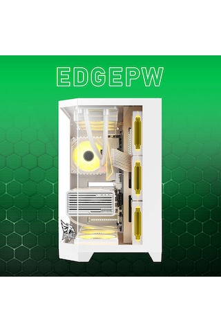 Gameagle EDGELPW Edge 7 Argb Fanlı Gamer Pc Kasası 850w 80+ Plus Bronz Power'lı Beyaz
