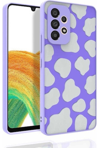 Galaxy Uyumlu A53 5g Kılıf Desenli Kamera Korumalı Parlak Zore Nora Kapak NO6