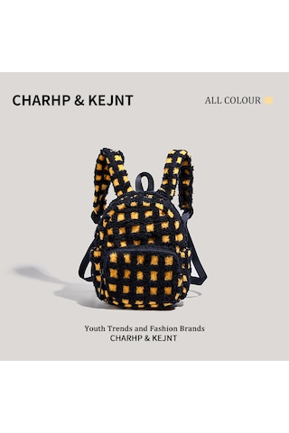 Charhp&kejnt Resmi Orijinal Sonbahar Ve Kış Peluş Arı Sırt Çantası Günlük Öğrenci Çok Yönlü Banliyö Sırt Çantası Siyah