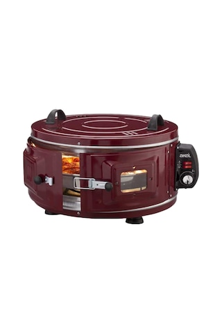 Yuvarlak Davul Fırın 53 Cm 1300w 50 320 C Ayarlı Termostat - 26 Acı Kahve