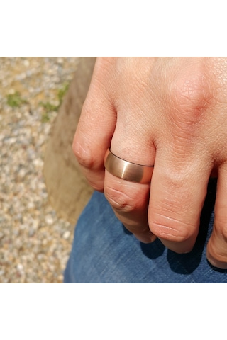 Chavin Bayan Erkek Eskitilmiş Gold Tungsten Yüzük Dm82
