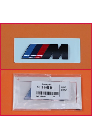 Bmw Siyah M Yazı Logo 75Mm