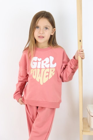 Miababy Girlpower Baskılı Takım Pudra
