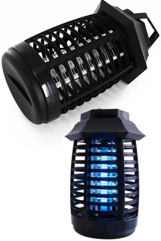 Elektrikli Böcek Öldürücü Sivrisinek Kovucuelektronik Ampul Lamba Siyah