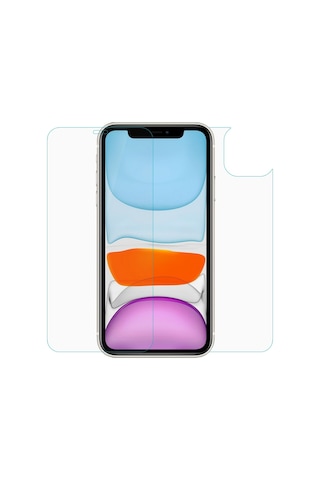 Apple Uyumlu   iPhone 11 Ön Arka Nano Kırılmaz Cam Ekran Koruyucu