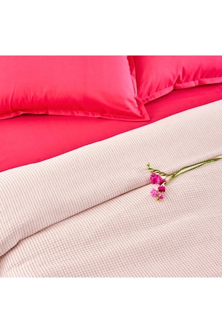 Taç Bamboo Dreams Private Pike Takımı Plain Fuşya Çift Kişilik Fuşya