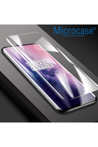 Microcase Oneplus 7T Pro Full Ekran Koruma Curved 3D Pet Film