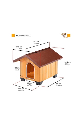 Ferplast Domus Köpek Kulübesi 61 x 74.5 x 55 CM
