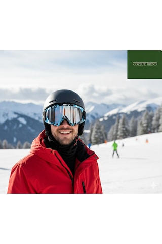 Esrada Kayak Gözlüğü Antifog Ventilli Uv Korumalı Güneş Kar Gözlük Aynalı Gümüş Snowboard Glasses Sporu Çok Renkli