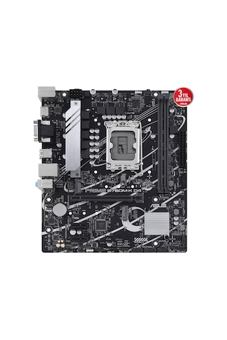 Asus Prıme B760m-k D4 Ddr4 5333mhz Oc Rgb M.2 Matx 1700p