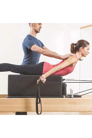 Geeksen Çift Halkalı Yoga Ve Pilates Bandı Seti - 2 Parça Siyah Çok Renkli