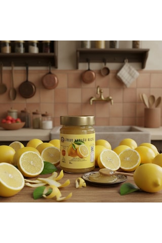 400 Gr %65 Meyveli Doğal Limon Kabuğu Reçeli
