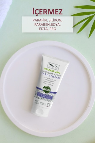 INCIA %100 Doğal Onarıcı Bakım Kremi Yoğun Nemlendirici Cilt Bakım Lavanta Avokado Shea Vegan 50 ML