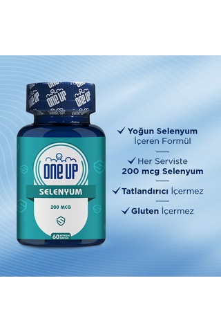 One Up Selenyum 200 Mcg 60 Kapsül Aromasiz