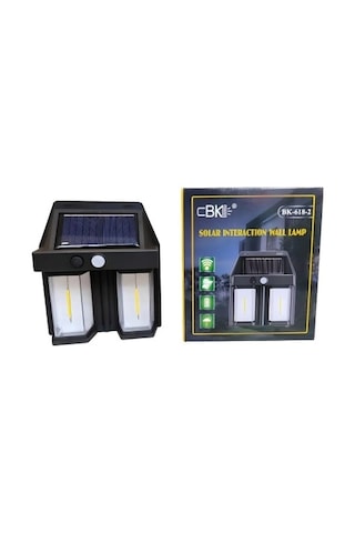 Mey İthalat Rustik Ampul İkili Solar Duvar Aplik Çok Renkli