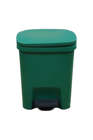 Dancemonkey 10l Kapaklı Mutfak Tuvalet Kova, Yeşil, Ayakla Çalıştırılıyor Yeşil