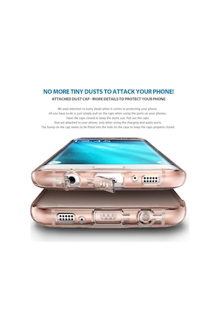 Ringke Air Galaxy S7 Edge İle Uyumlu Kılıf Rose Gold