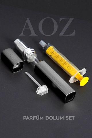 Siyah Parfüm Dolum Seti Doldurulabilir Mini Parfüm Şişesi Cep Parfüm Şişesi Taşınabilir Parfüm Şişesi 12ml