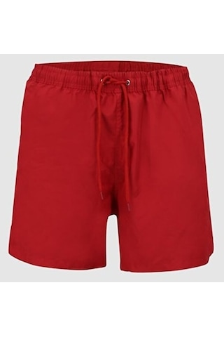 Ltb Beli Bağlama Detaylı Basıc Kırmızı Deniz Şort