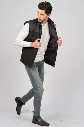 Daynax Erkek Içi Kürklü Cep Detaylı Yelek 492908 Siyah Siyah