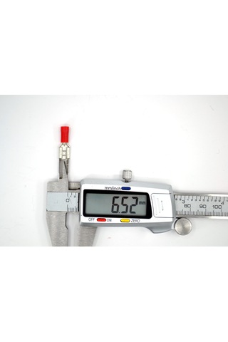 200 Adet 0,50-1,50mm Kablo Ucu 6,3 Dişi Fiş Kırmızı Sıkmalı