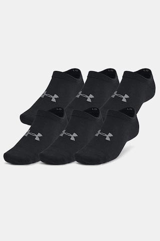 Under Armour Ua Essential No Show 6pk Unisex Çorap Siyah
