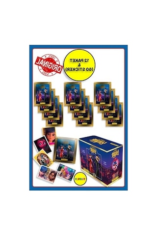 Mucize Uğur Böceği Sticker Seti - 60 Adet, 12 Paket Eğlenceli Çıkartma Abanoz