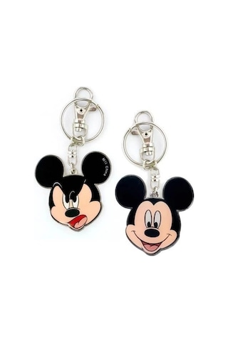 Mickey 2 Faces Pewter Anahtarlık