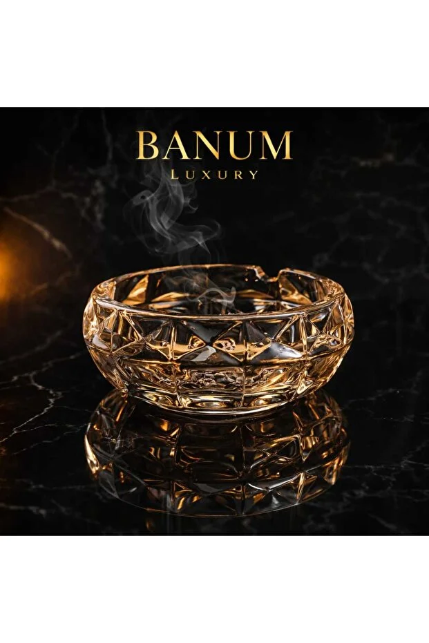 Banum Luxury Lüks Kalitali Altın Tonlu Küllük Ev Ve Ofis