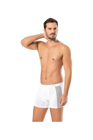 Erdem Beyaz Pamuk Elastan Boxer 1427 Beyaz