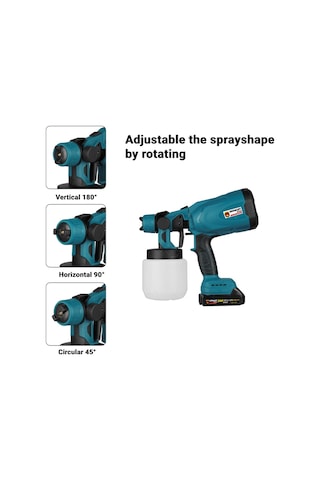 Germany Style 258vfx Yüksek Basınçlı Çift Akülü Sprey Boya Püskür