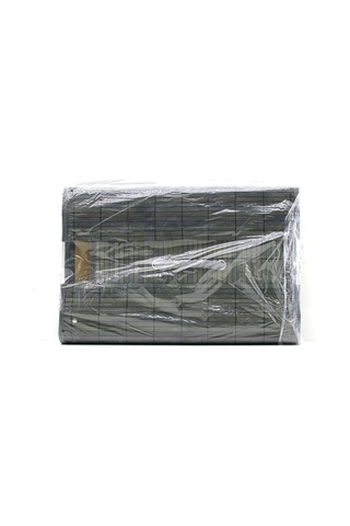 Bambu Kirli Çamaşır Sepeti 35x50 Cm - Yuvarlak Kapaklı Gri Sarı